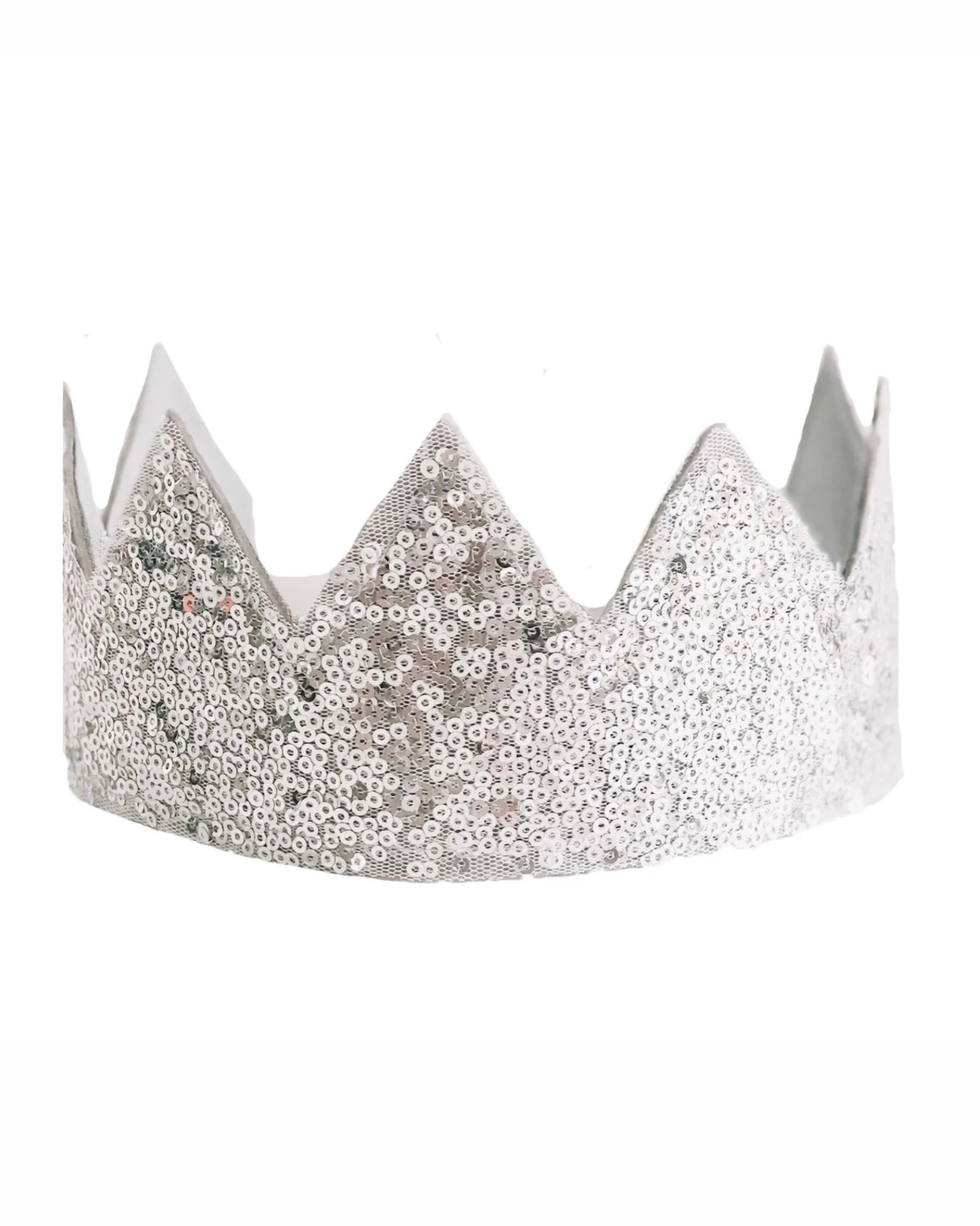 Sequin Sparkle Crown | Silver